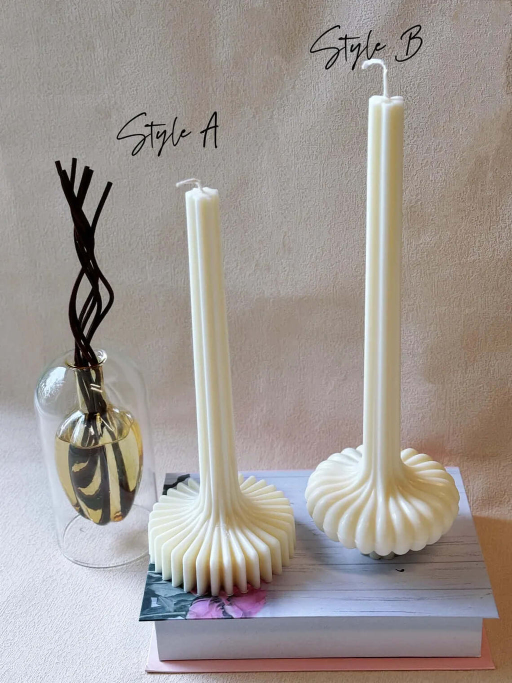 Lantern Pillar Candle | Sculptural Soy Wax | Handcrafted in USA