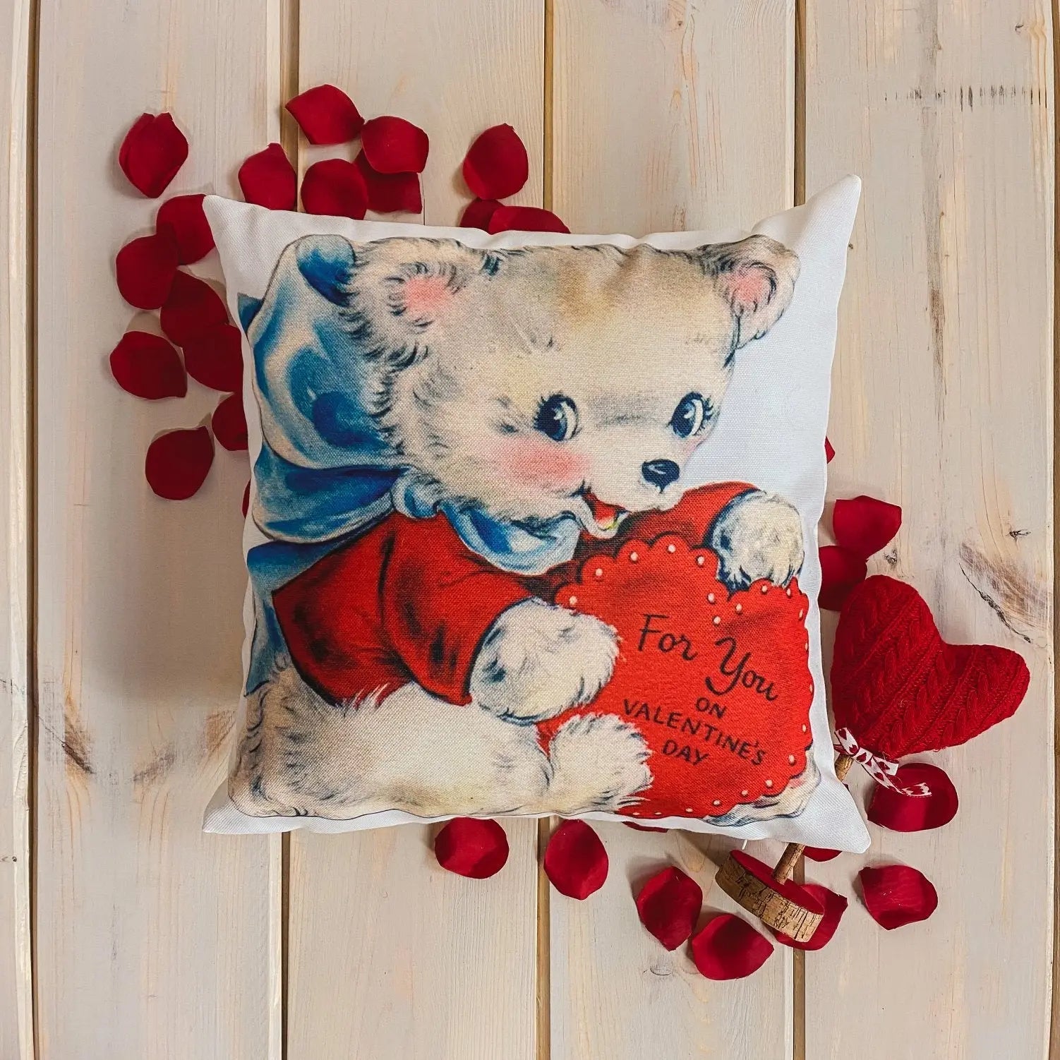 For You on Valentines Day | Pillow Cover | Throw Pillow | Valentines Day Gifts for Her | Valentines Day | Room Decor | Valentine Decor UniikPillows
