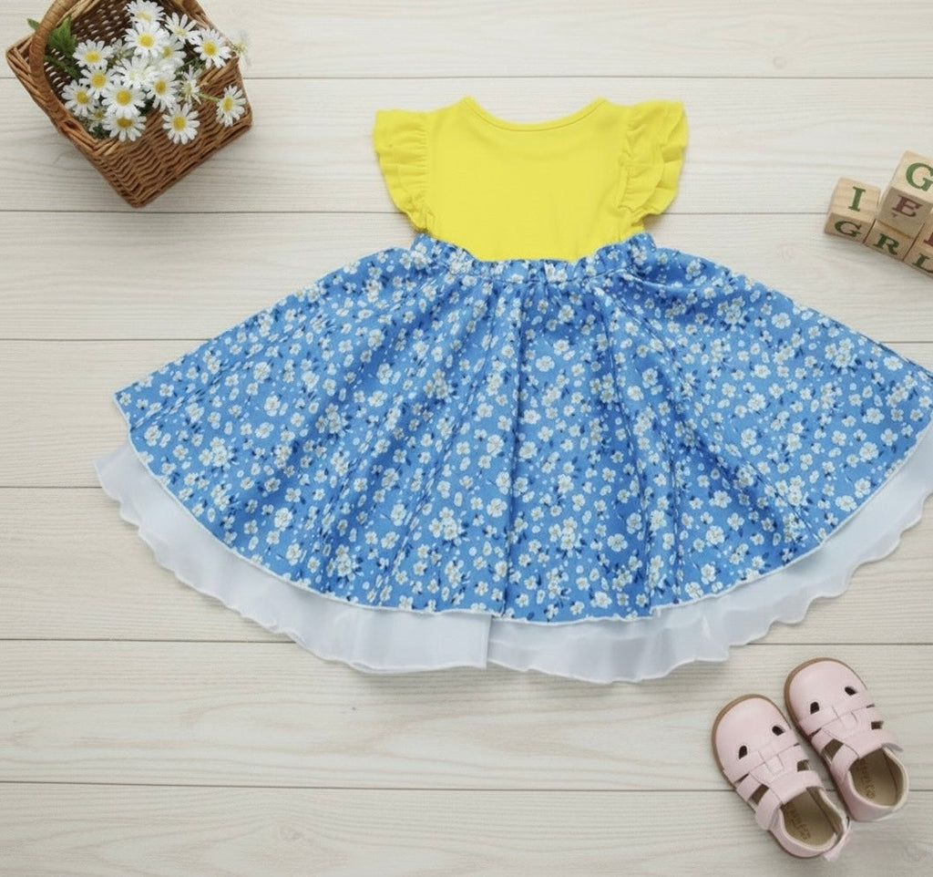 Blossom Organic Cotton Toddler Dress – Everyday Dress for Girls by ozznekshoes