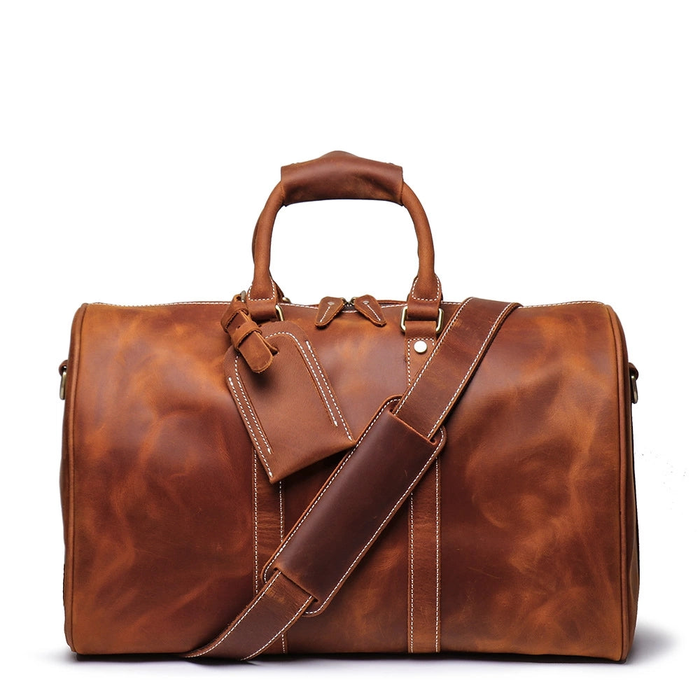 The Brandt Weekender | Small Leather Duffle Bag by STEEL HORSE LEATHER