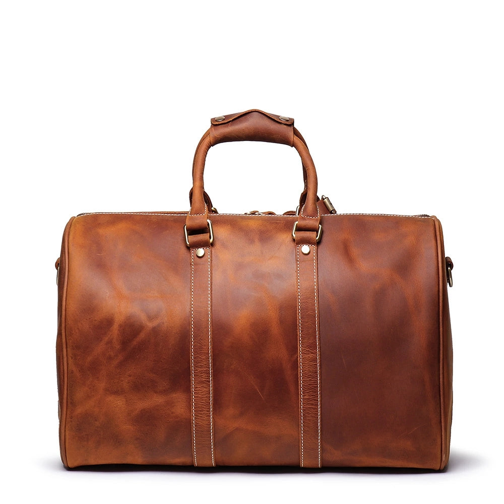 The Brandt Weekender | Small Leather Duffle Bag by STEEL HORSE LEATHER