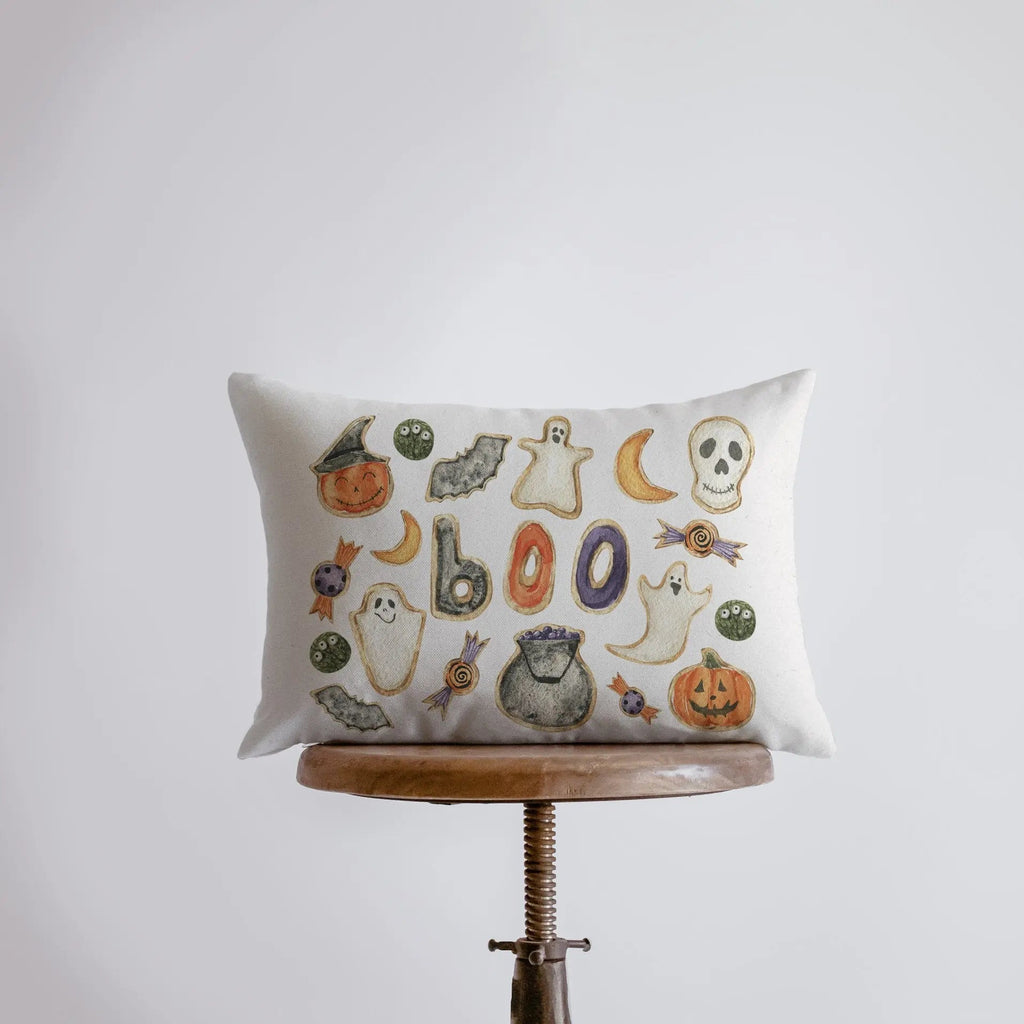 Halloween Cookies Pillow Cover | 18x12 | Modern Farmhouse | Primitive Decor | Home Decor | Lumbar Pillow | Sofa Pillows | Gift For Her UniikPillows