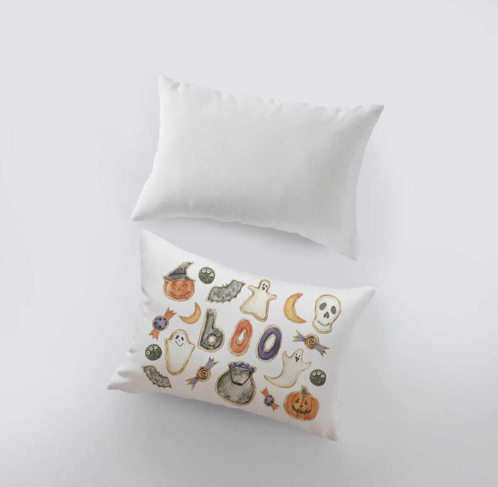 Halloween Cookies Pillow Cover | 18x12 | Modern Farmhouse | Primitive Decor | Home Decor | Lumbar Pillow | Sofa Pillows | Gift For Her UniikPillows