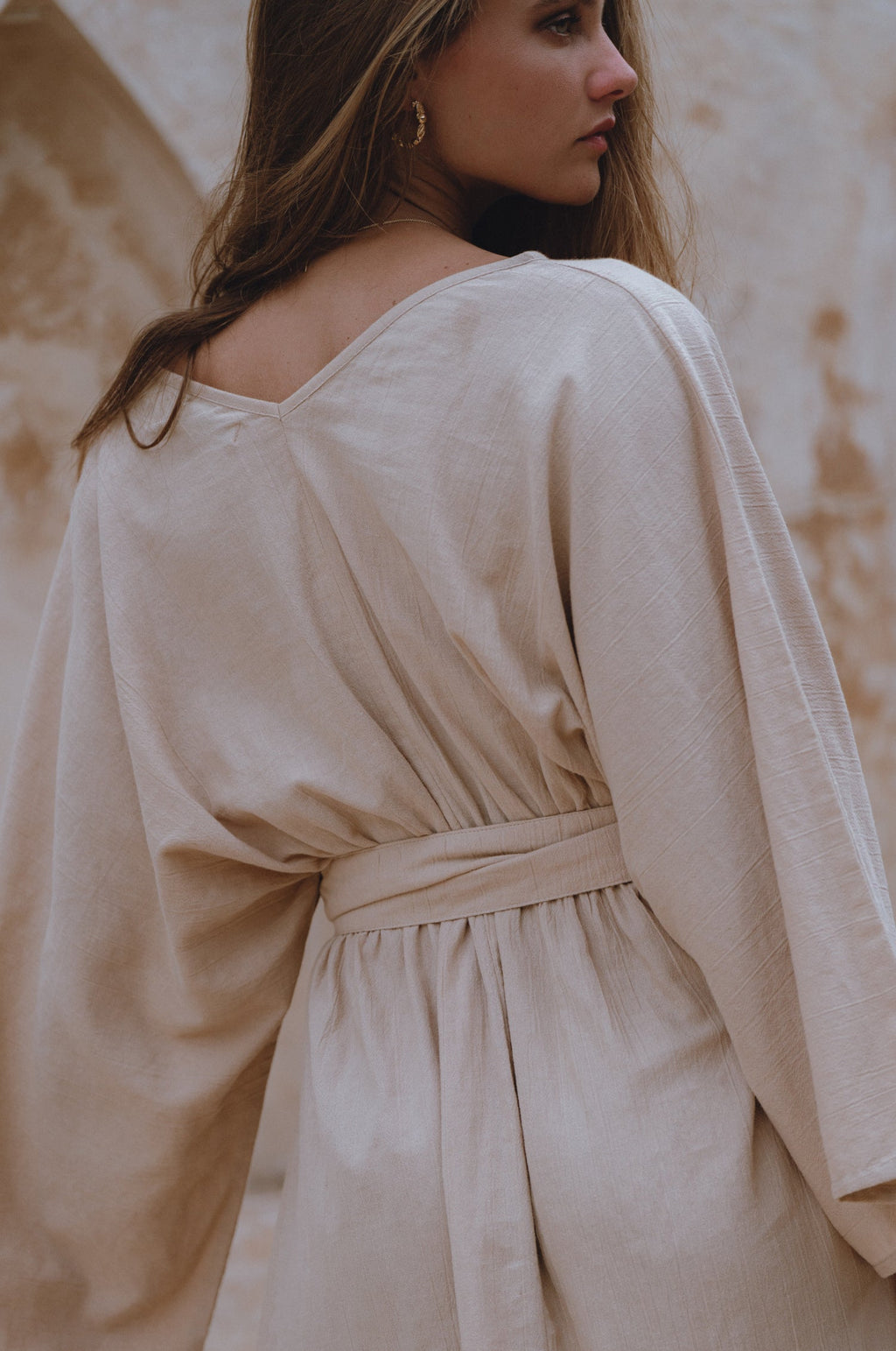 Hana Linen Kimono Dress by Bali Lane