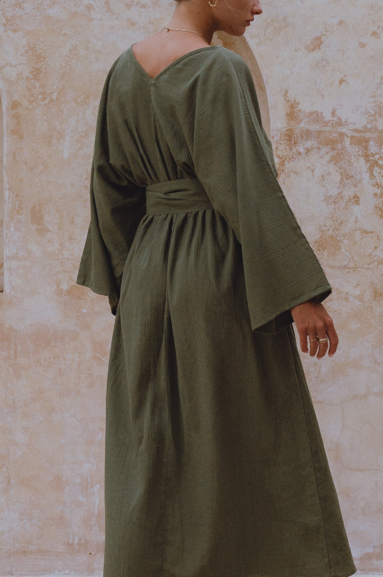 Hana Linen Kimono Dress by Bali Lane