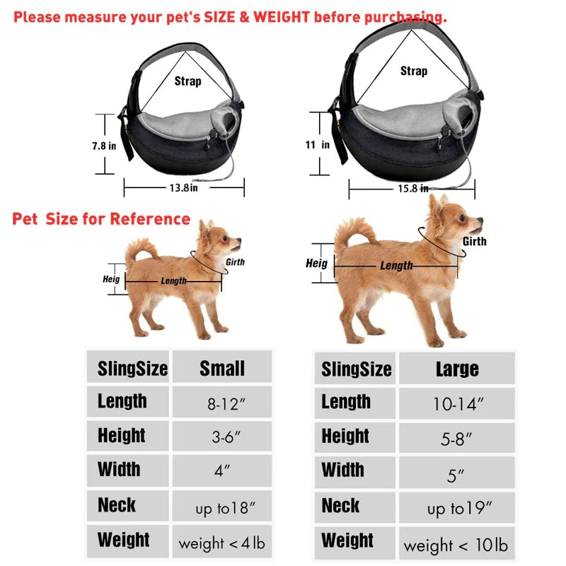Breathable Pet Carrier Handbag Pouch Sling - Furr Baby Gifts