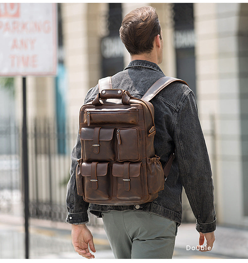 The Shelby Backpack | Handmade Genuine Leather Backpack by STEEL HORSE LEATHER