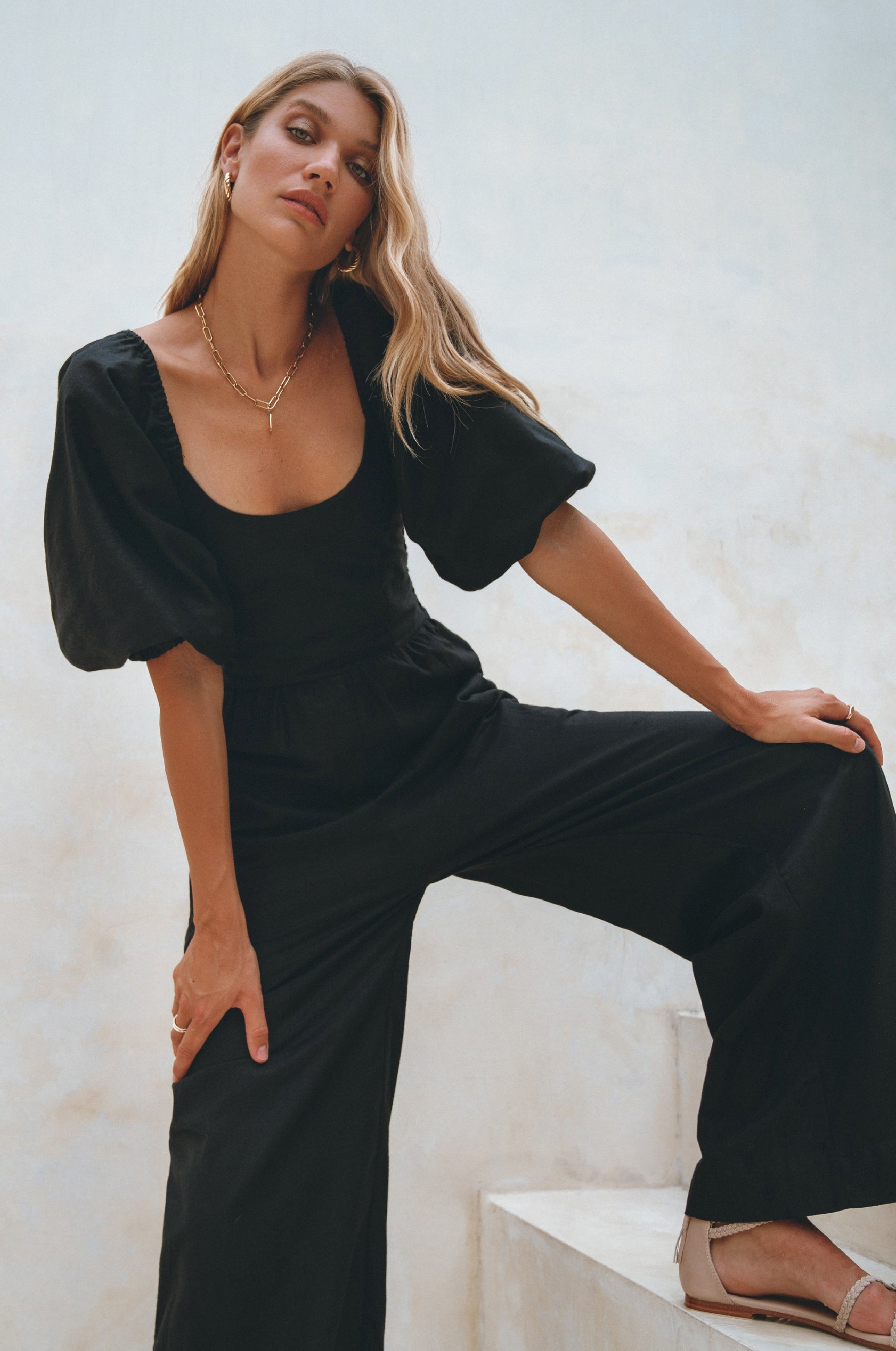 Heaven Bay Linen Jumpsuit by Bali ELF