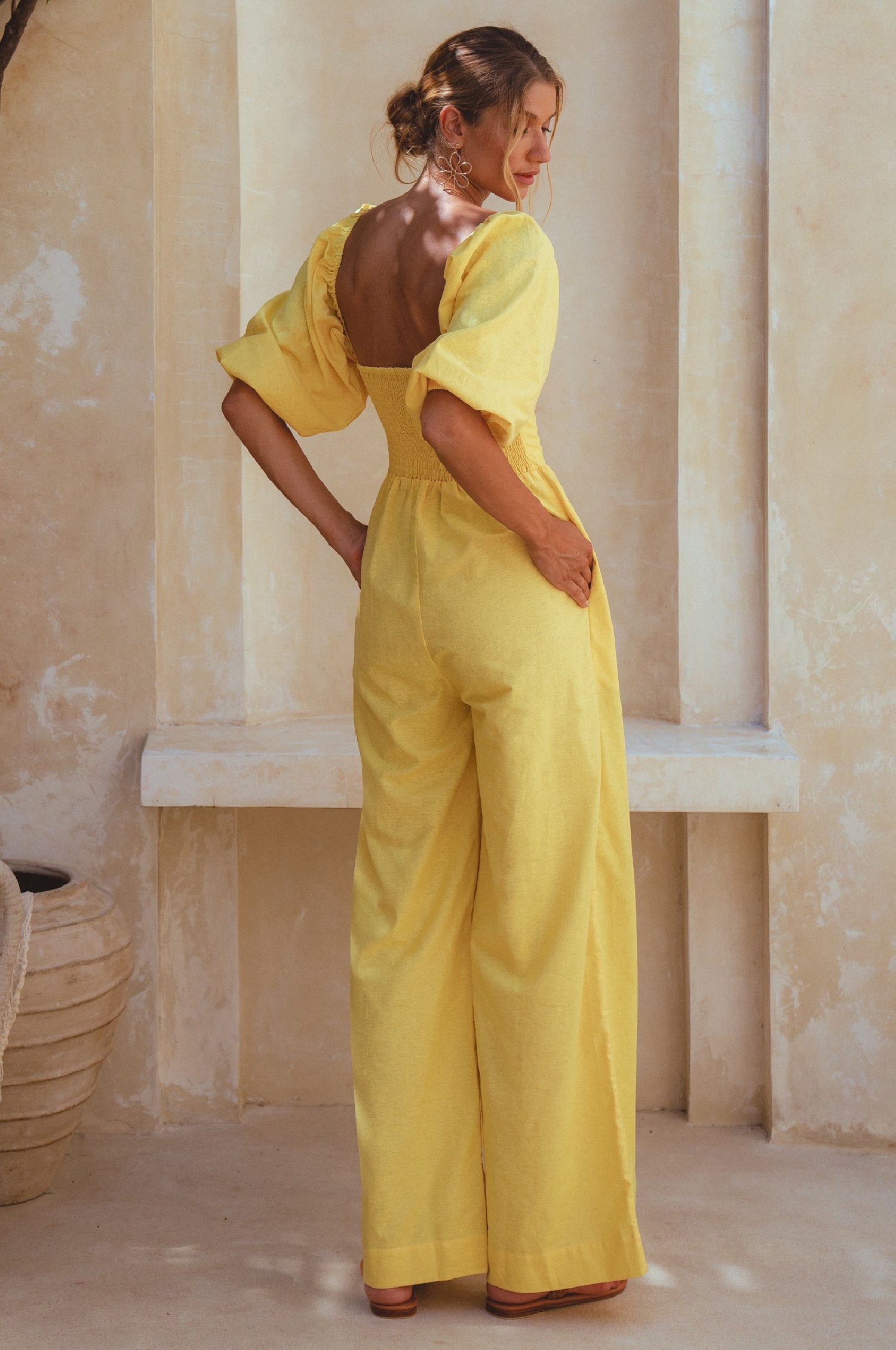 Heaven Bay Linen Jumpsuit by Bali ELF