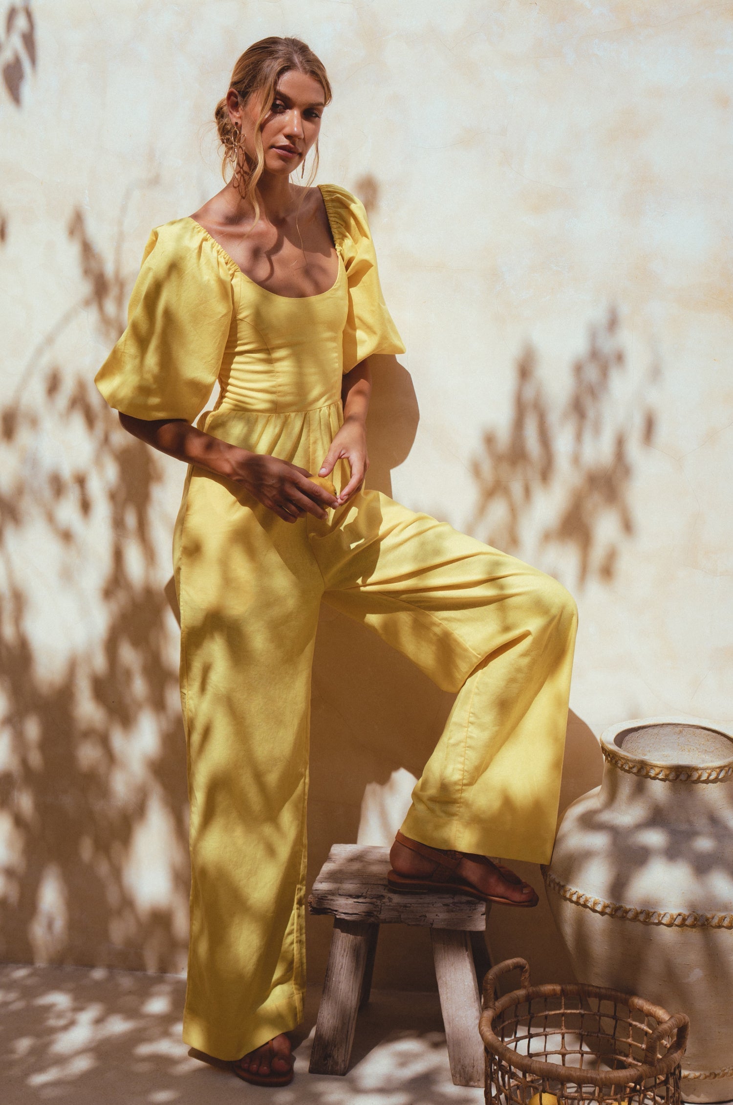 Heaven Bay Linen Jumpsuit by Bali ELF