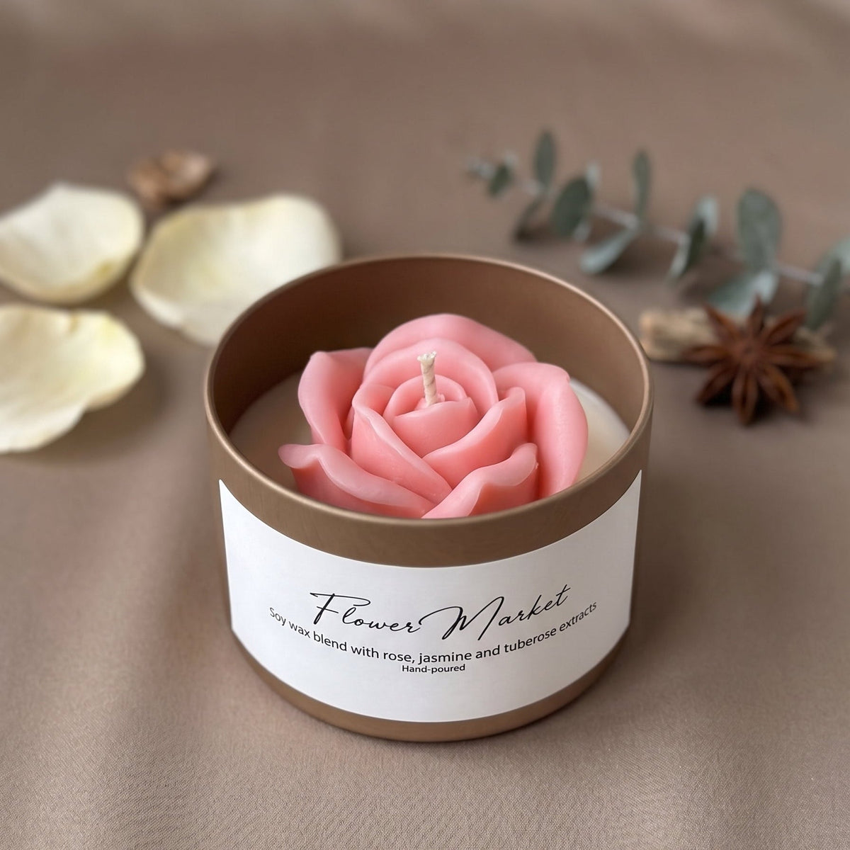 Flower in a Jar Candle | Handcrafted Gift