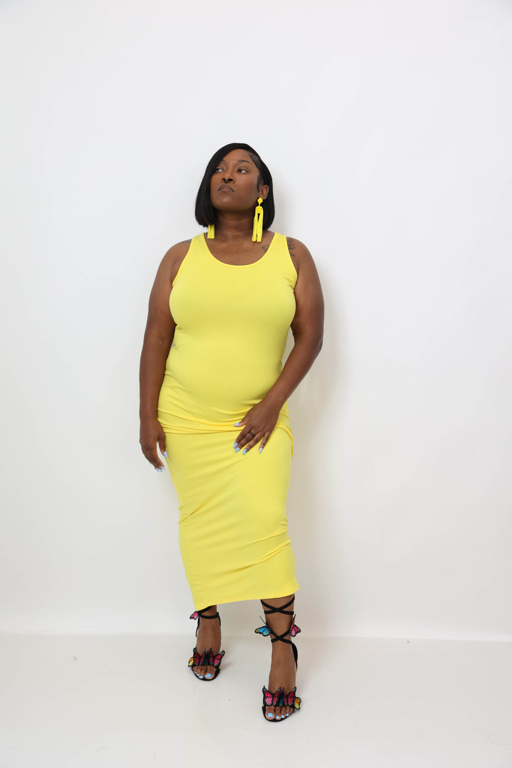 Solid Basic Maxi Dress by OyeraCharisma