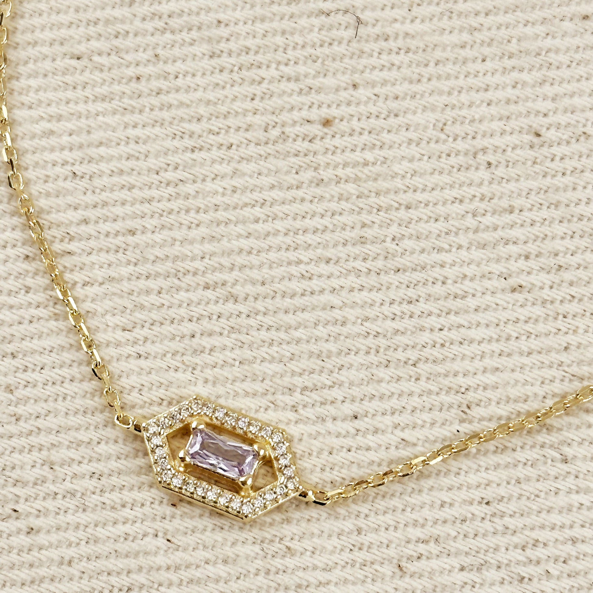 18k Gold Filled Fancy Birthstone Bracelet by GoldFi