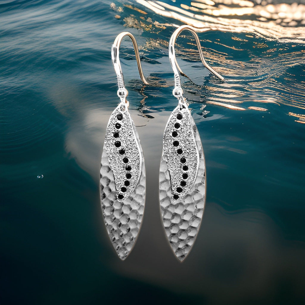 Navette Sun Rays Earrings by The Urban Charm