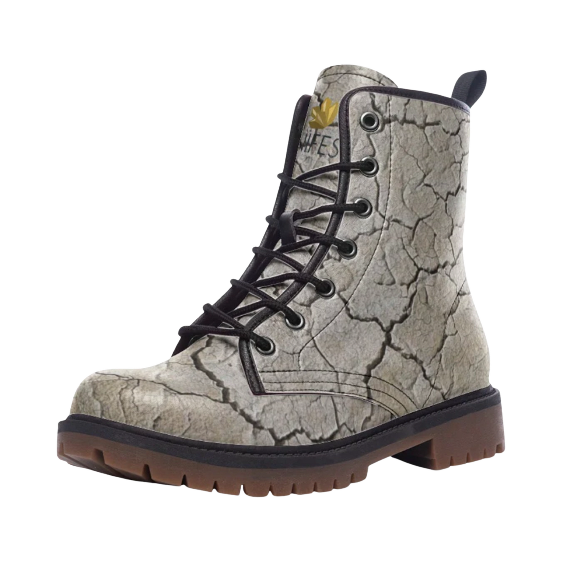 Black Rock Desert Memory Foam Boots | All Season Lace Up Boot | Comfortable Burning Man Boots by Manifestie