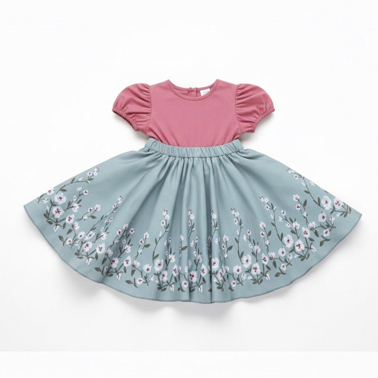 Soft and Breathable Organic Cotton Girl Dress | Bloom by ozznekshoes