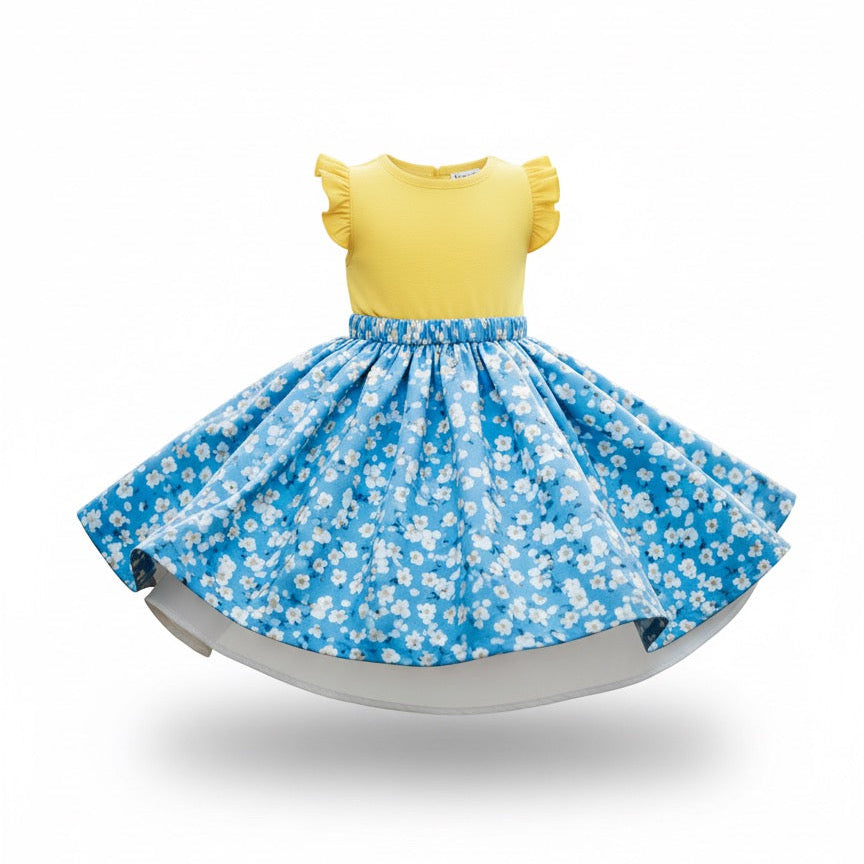 Blossom Organic Cotton Toddler Dress – Everyday Dress for Girls by ozznekshoes
