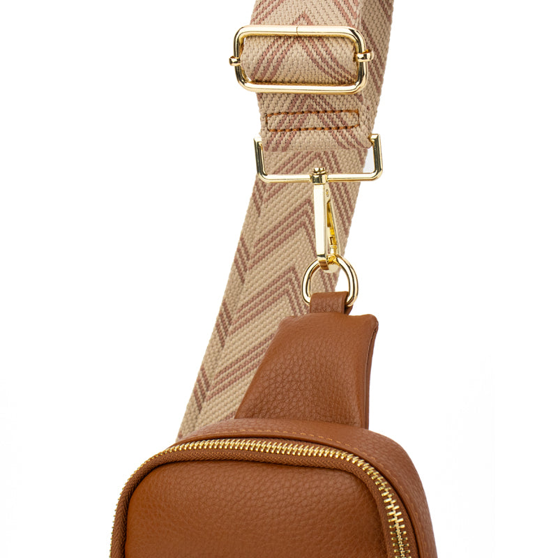 The Harlow | Sling Bag with Chevron Strap | 3 Colors by Babs+Birdie