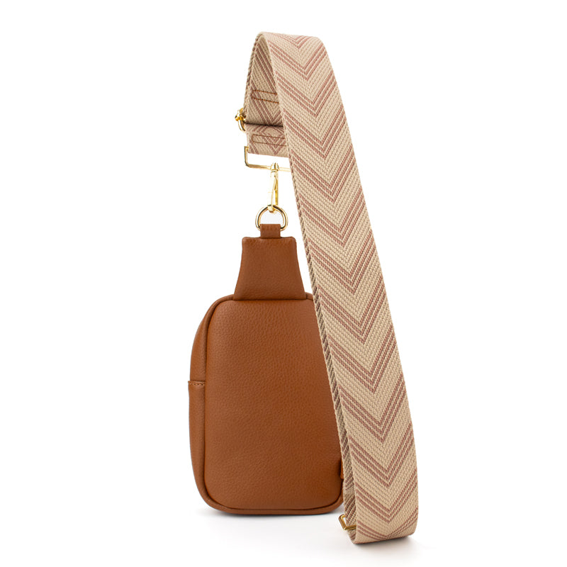 The Harlow | Sling Bag with Chevron Strap | 3 Colors by Babs+Birdie