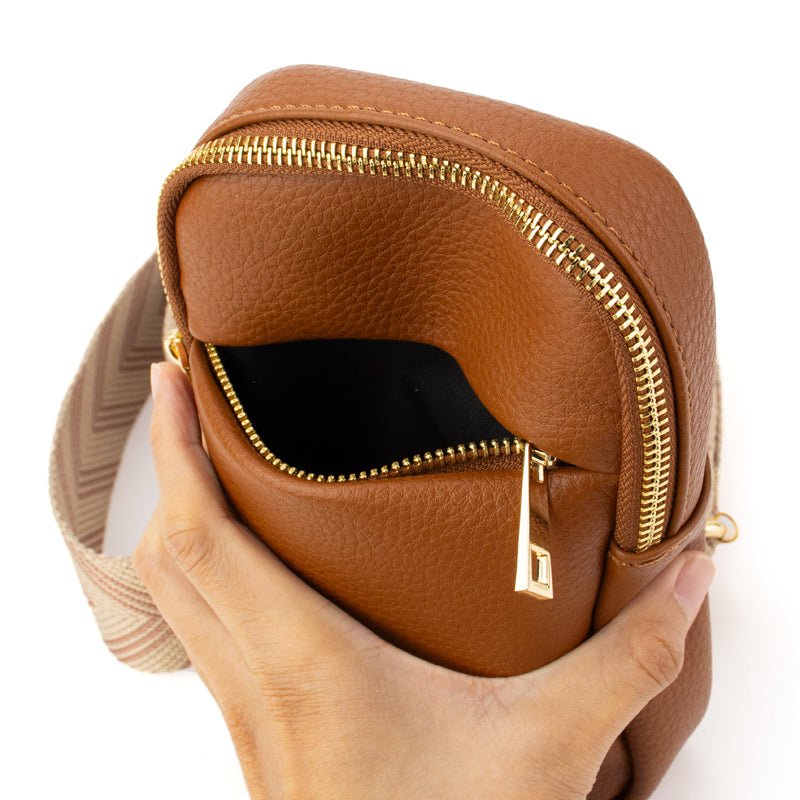 The Harlow | Sling Bag with Chevron Strap | 3 Colors by Babs+Birdie