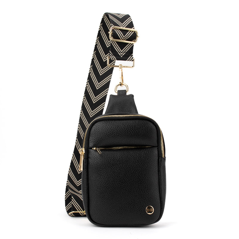 The Harlow | Sling Bag with Chevron Strap | 3 Colors by Babs+Birdie