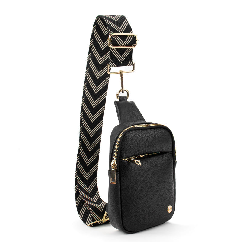 The Harlow | Sling Bag with Chevron Strap | 3 Colors by Babs+Birdie