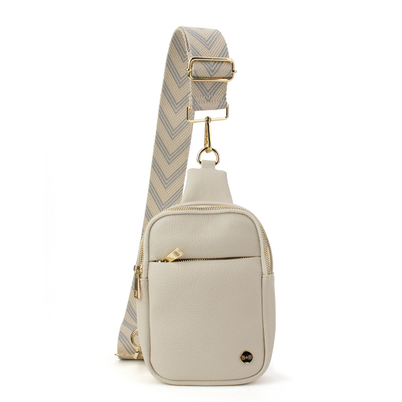 The Harlow | Sling Bag with Chevron Strap | 3 Colors by Babs+Birdie