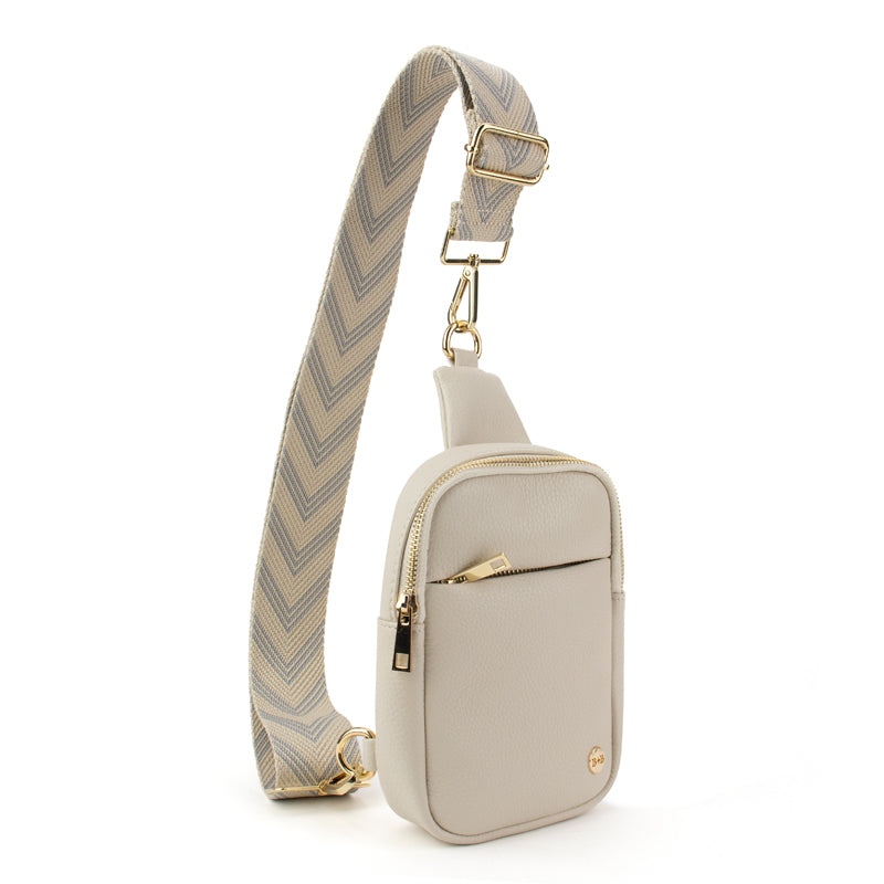 The Harlow | Sling Bag with Chevron Strap | 3 Colors by Babs+Birdie