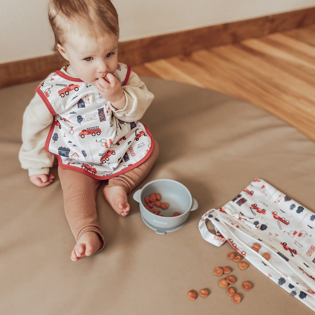 Be Brave - Firefighter - Waterproof Wet Bag (For mealtime, on-the-go, and more!) by BapronBaby