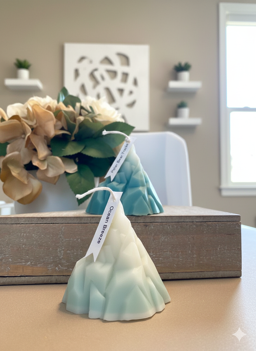 Iceberg Candle | Sculpted Elegance