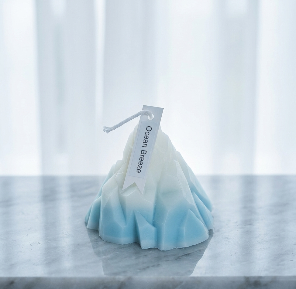 Iceberg Candle | Sculpted Elegance