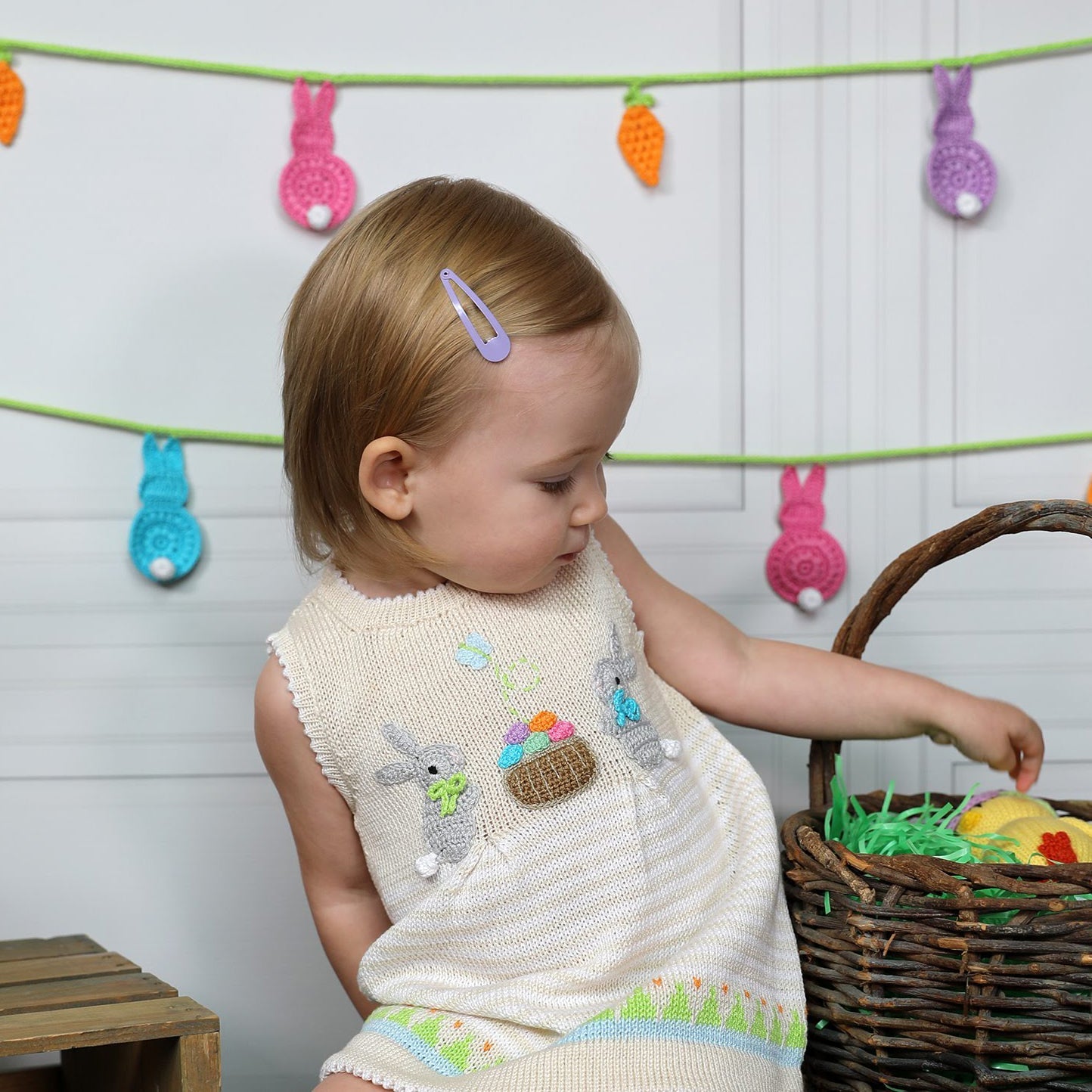 Easter Dress with Bunnies by Melange Collection