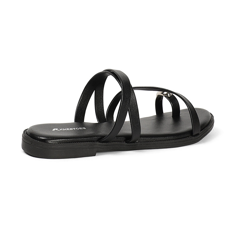 Nola - Black Slip-Ons