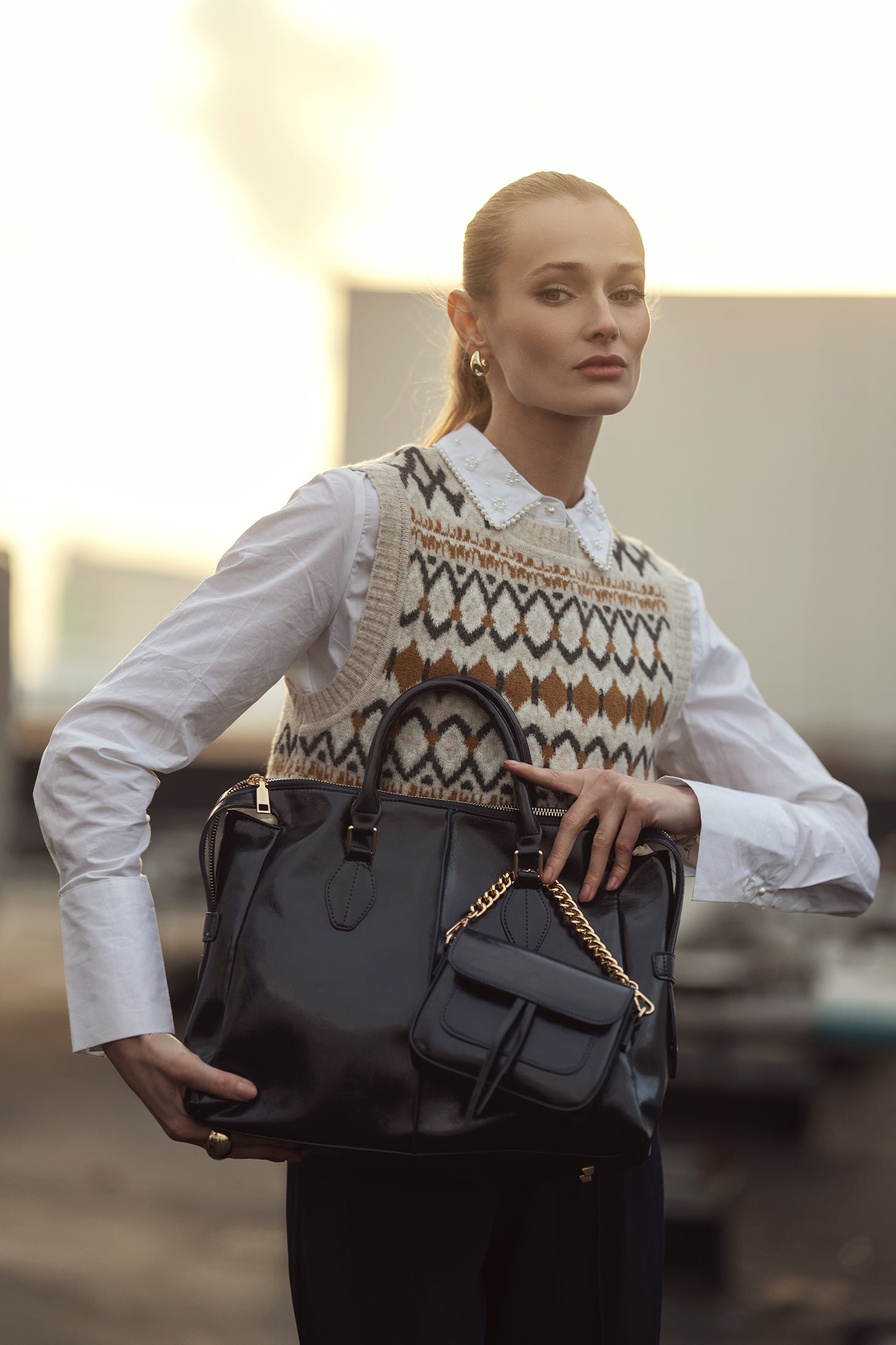 Yareli Tote Bag  with Mini Bag- 2-piece set by MKF Collection by Mia K.