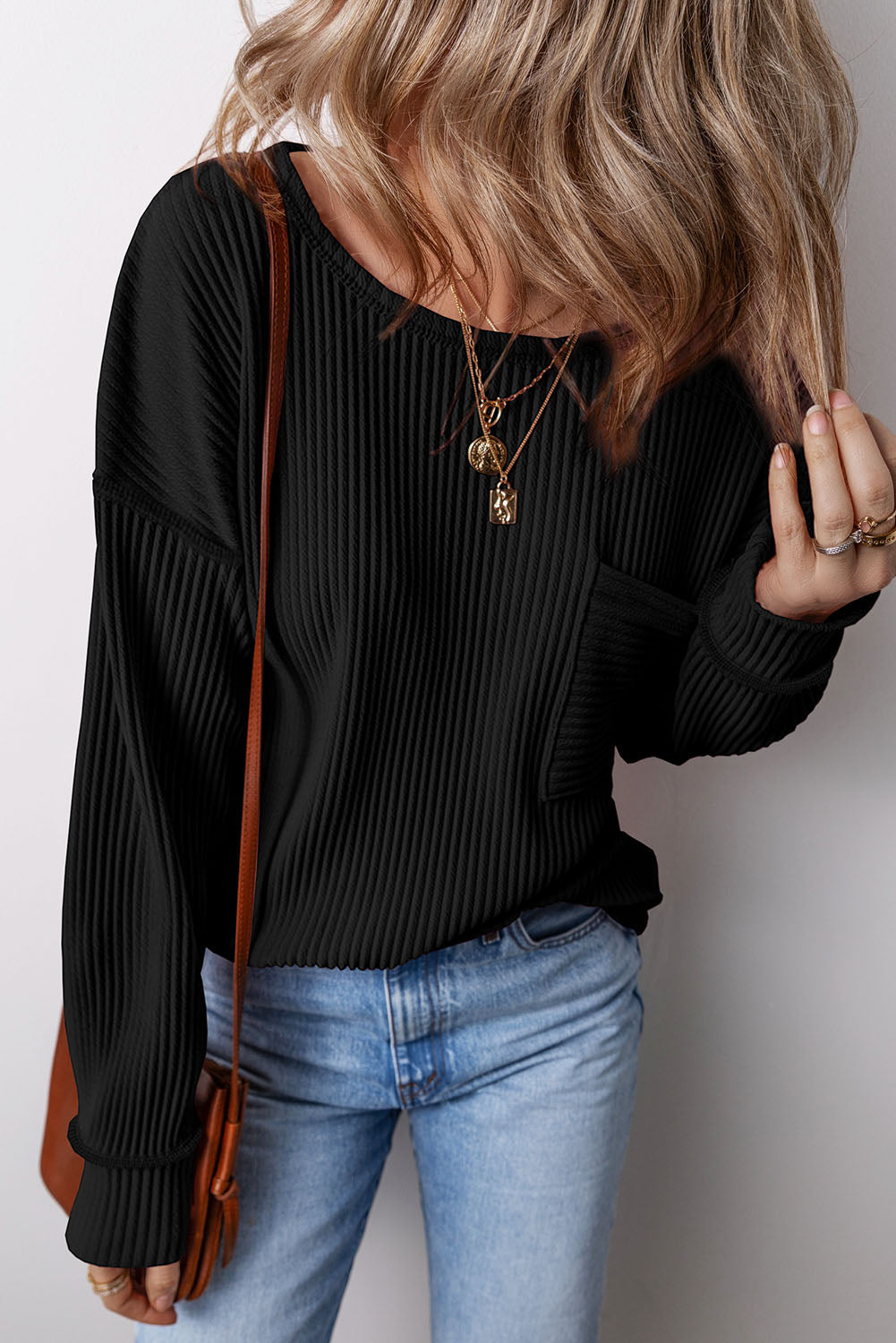 Kennedy Corded Long Sleeve - Threaded Pear