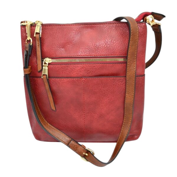 Kaylee Soft PU Vegan Leather 2 in 1 Tote Crossbody Bag by Madeline Love