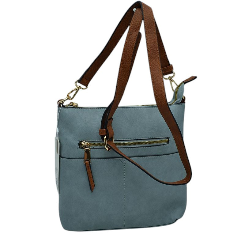 Kaylee Soft PU Vegan Leather 2 in 1 Tote Crossbody Bag by Madeline Love