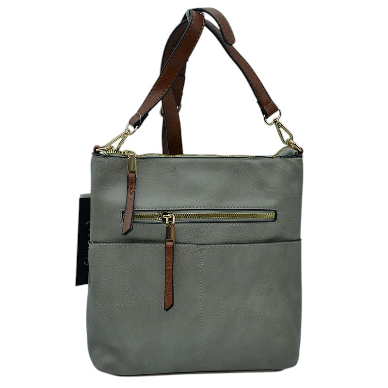 Kaylee Soft PU Vegan Leather 2 in 1 Tote Crossbody Bag by Madeline Love