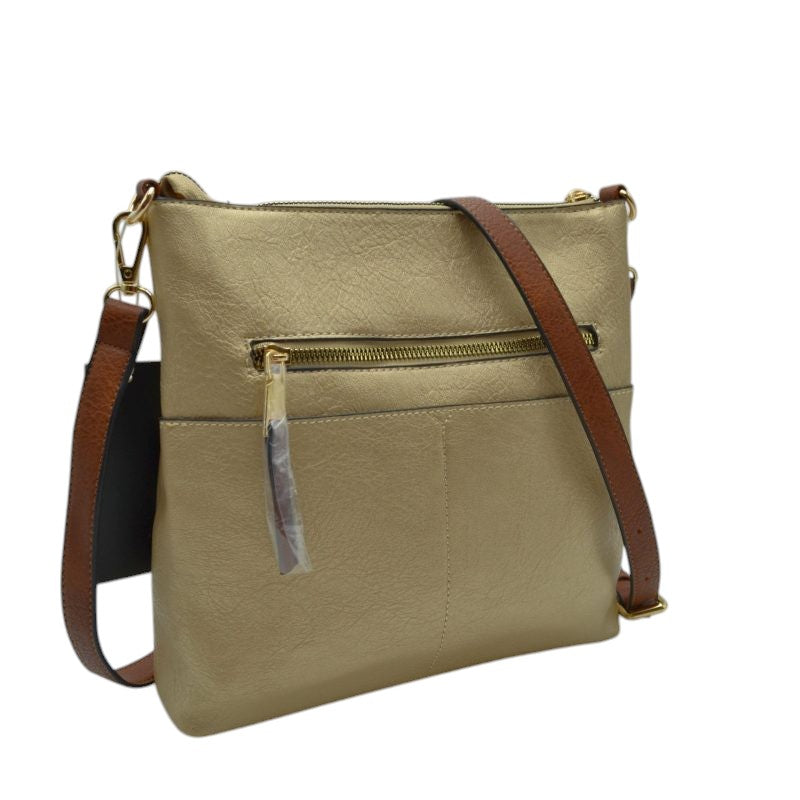 Kaylee Soft PU Vegan Leather 2 in 1 Tote Crossbody Bag by Madeline Love