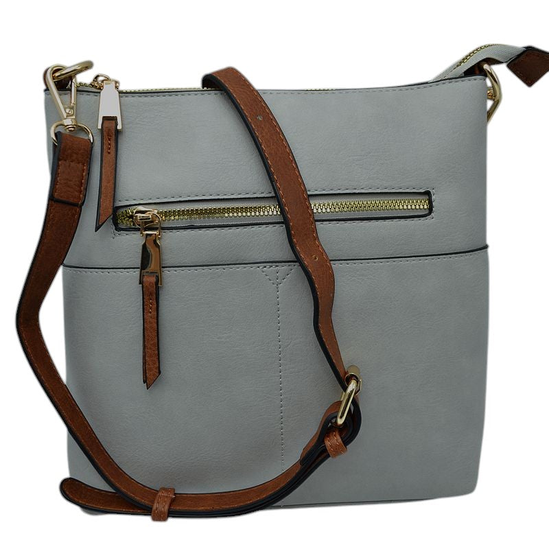 Kaylee Soft PU Vegan Leather 2 in 1 Tote Crossbody Bag by Madeline Love