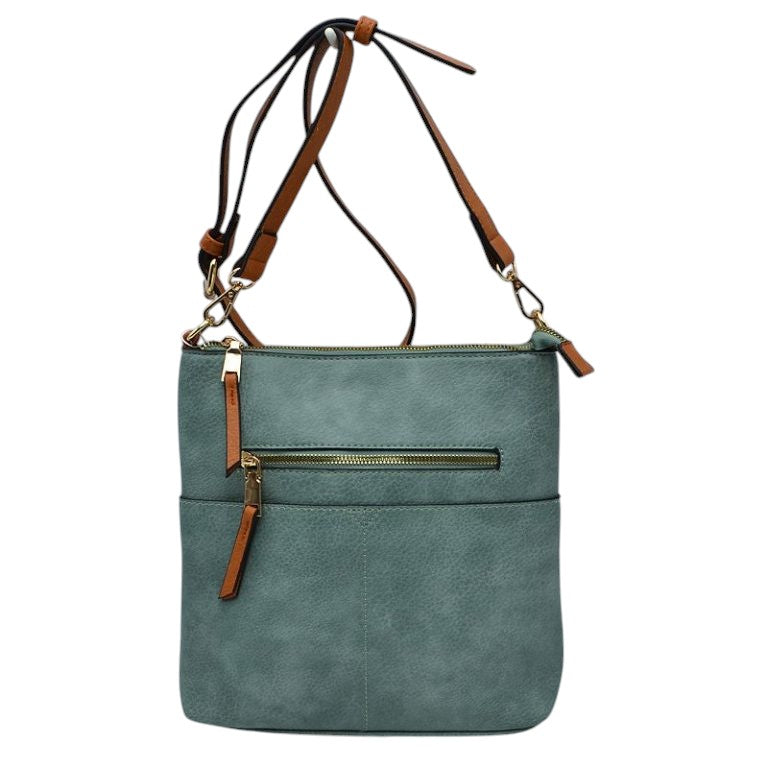 Kaylee Soft PU Vegan Leather 2 in 1 Tote Crossbody Bag by Madeline Love