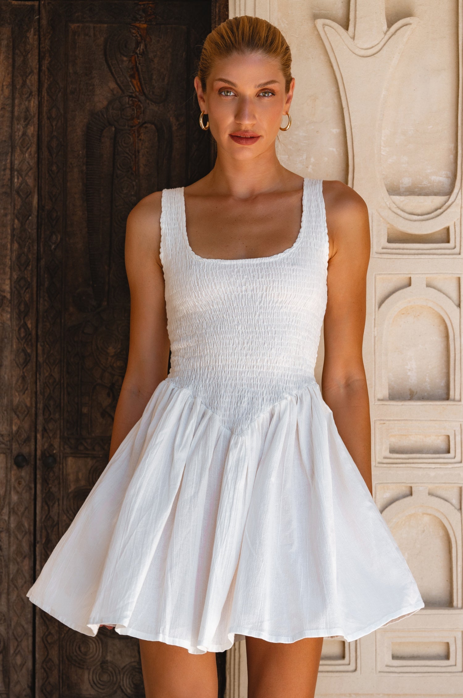 Lalita Linen Mini Dress by Bali Lane