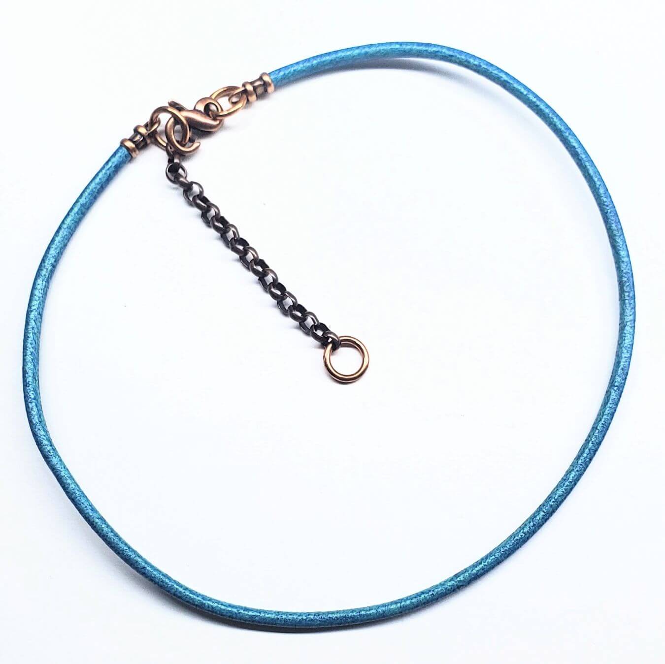 Large Braided Bail Larimar Blue Crazy Lace Bead Pendant With Various Order Options