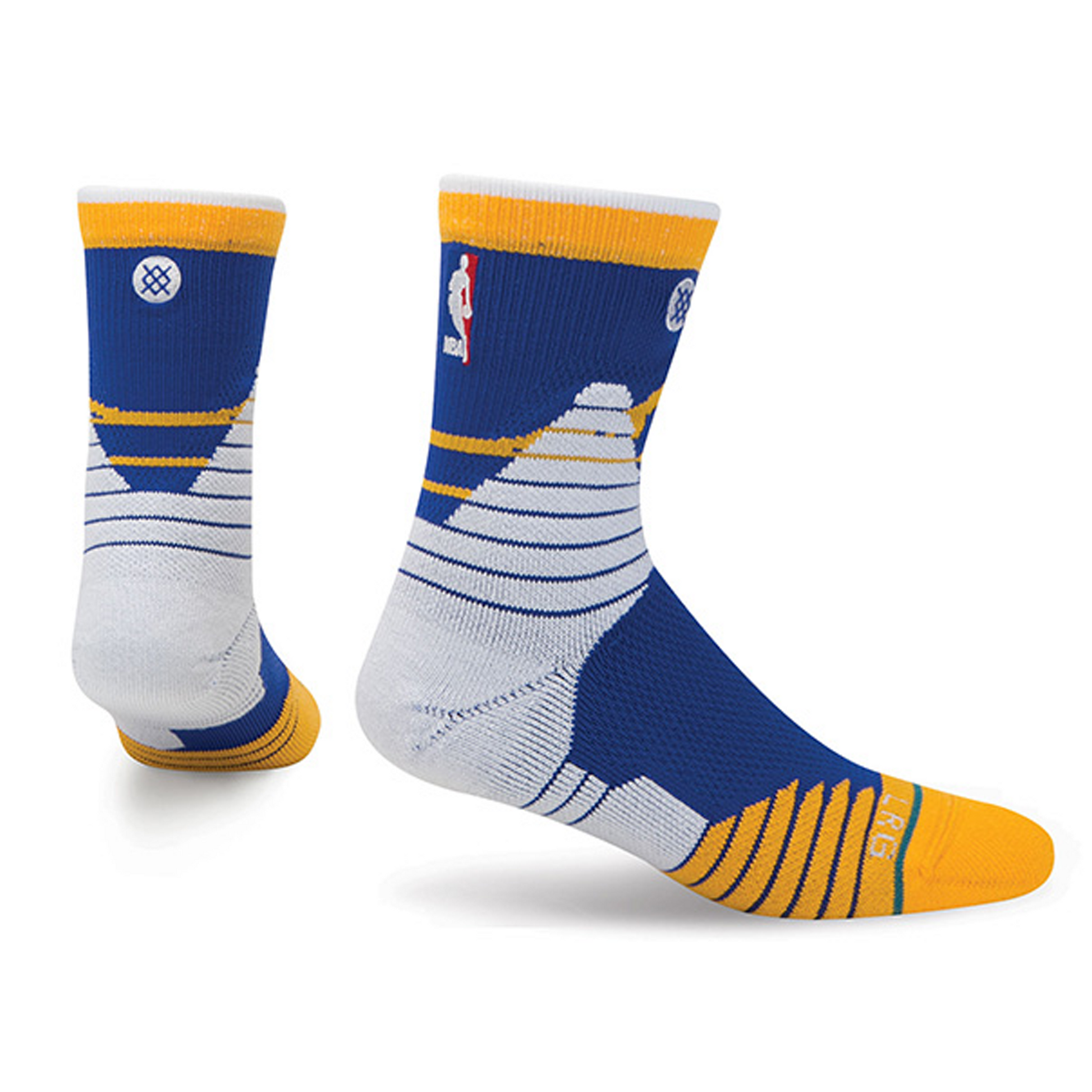 [M359D6CQWA-BLU] Mens Stance NBA Golden State Warriors Quarter Socks by SNEAKAR