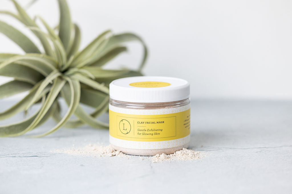 Clay mask, Natural Clay Facial Mask, Exfoliating clay mask, glowing skin - lizush