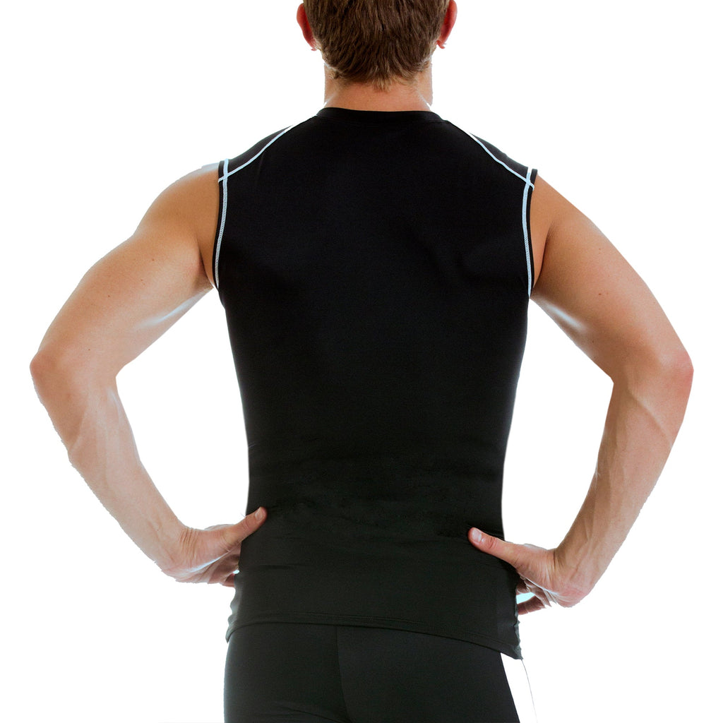 Insta Slim Activewear Compression Contrast Stitching V-neck MA0013 by InstantFigure - InstaSlim - InstantRecoveryMD