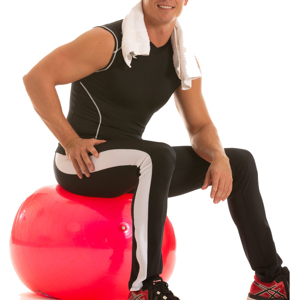 Insta Slim Activewear Compression Contrast Stitching V-neck MA0013 by InstantFigure - InstaSlim - InstantRecoveryMD