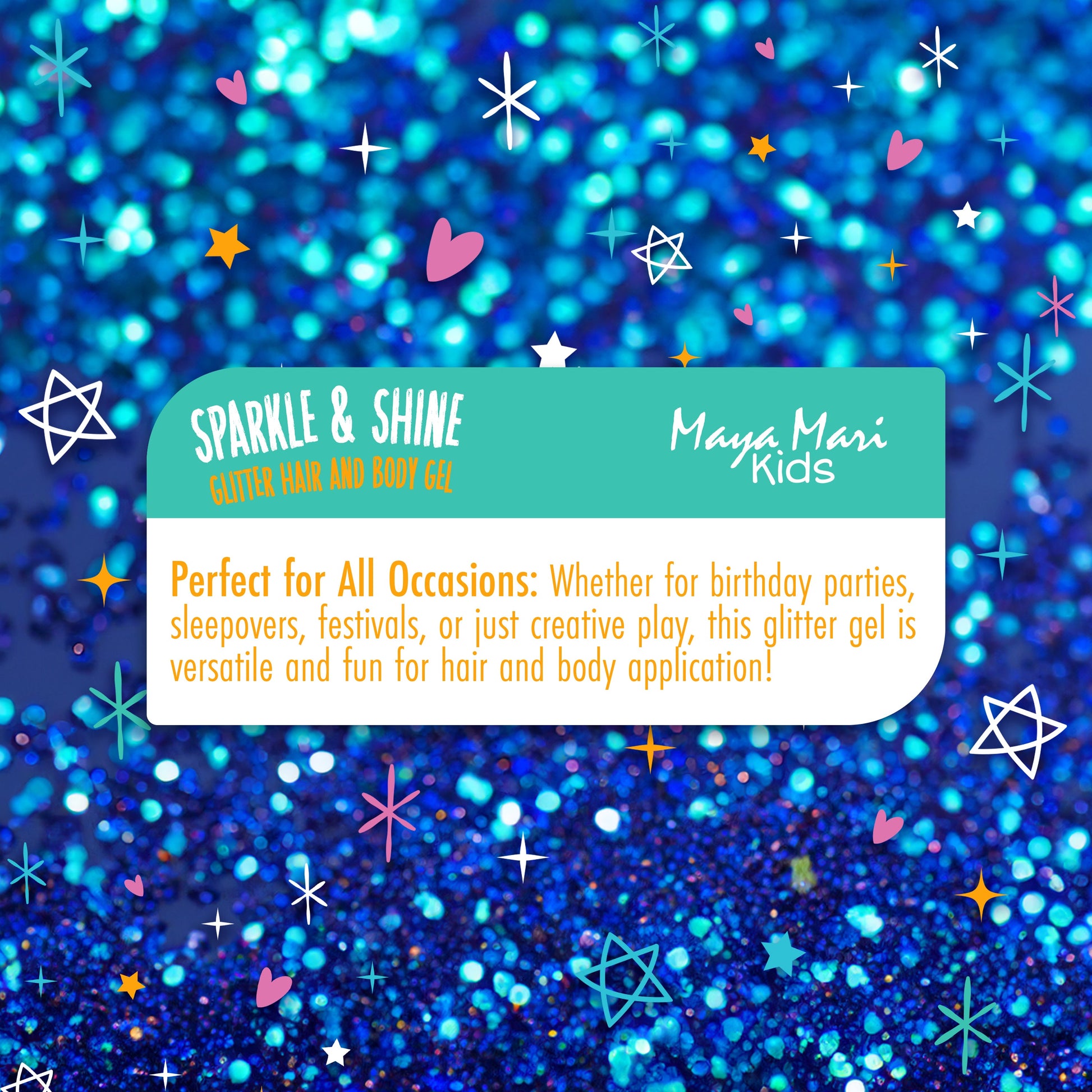 Maya Mari Kids Sparkle & Shine Glitter Hair and Body Gel