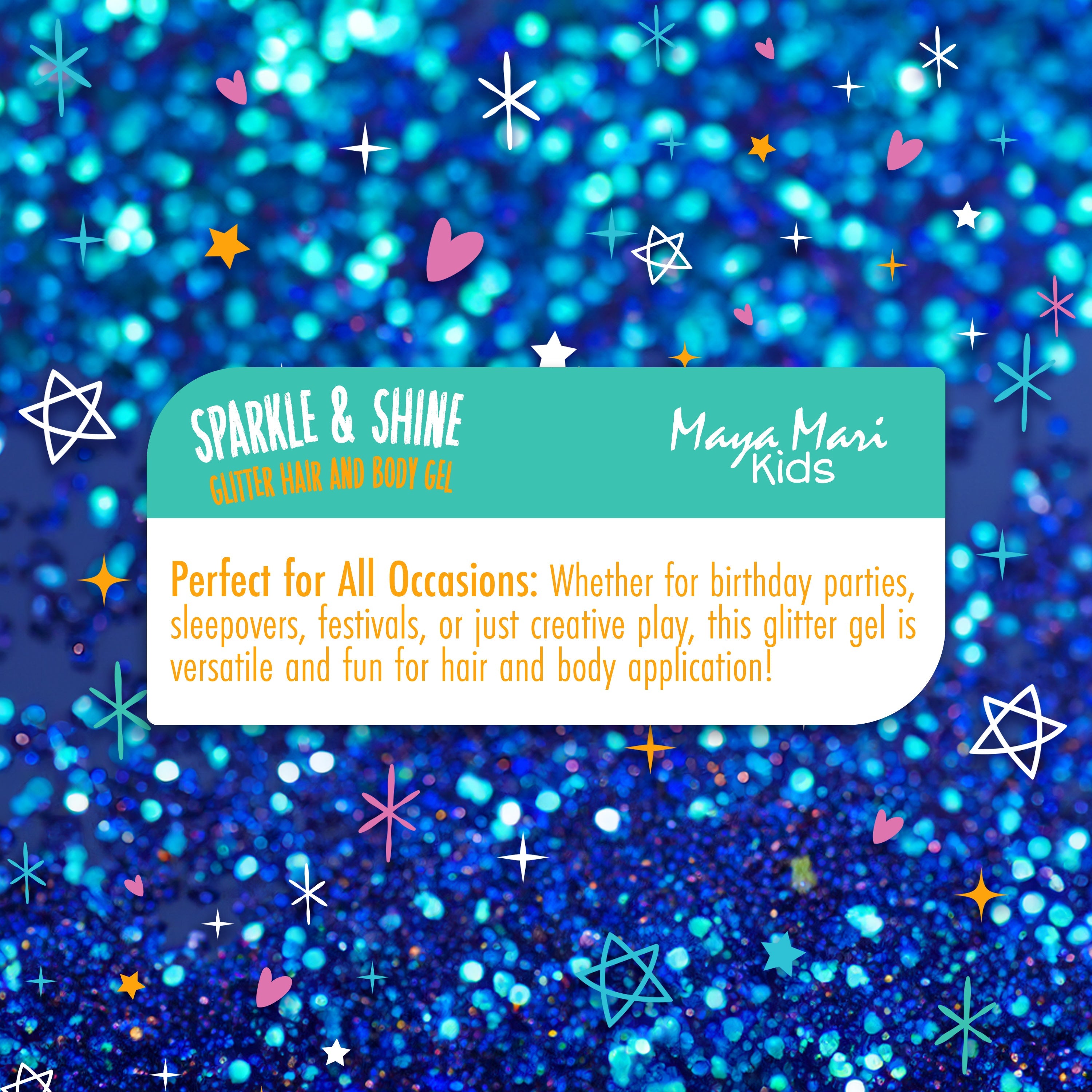 Maya Mari Kids Sparkle & Shine Glitter Hair and Body Gel