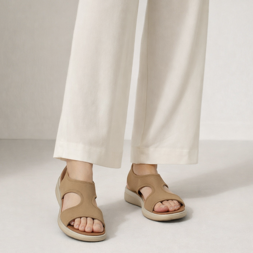 Aria - Beige Casual Sandals